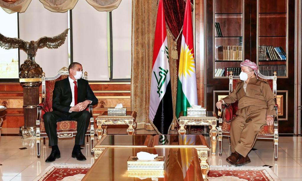 بارزاني ووزير الداخلية العراقي يناقشان التحديات الأمنية ومواجهة الإرهاب 