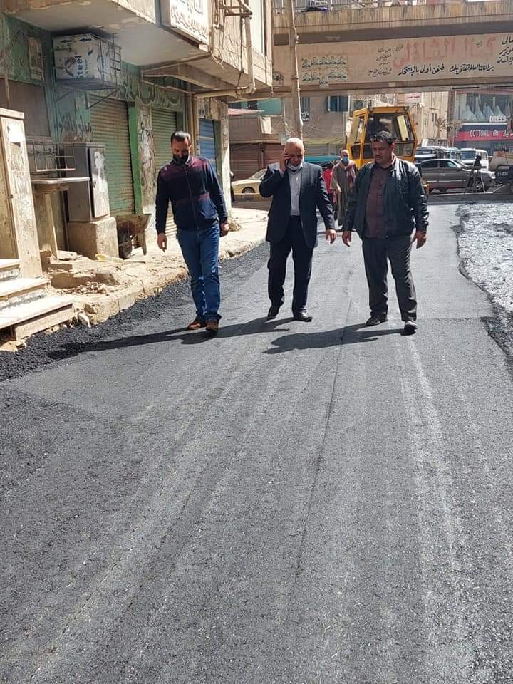 متابعة دورية لأعمال الرصف والتطوير بمراكز ومدن المنوفيه للوقوف على معدلات الإنجاز