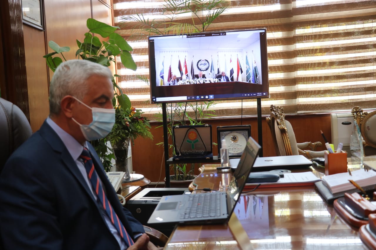 مبارك يشهد افتتاح الدورة الثالثة والخمسون الإفتراضية للمؤتمر العام لاتحاد الجامعات العربية باستضافة المملكة العربية السعودية