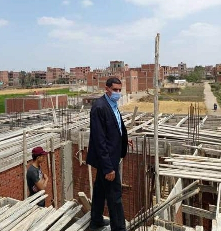 تنفيذ إزالة في المهد لحالتين تعدي بالبناء المخالف على مساحة ٢٦٢ متر بمركزى منيا القمح وديرب نجم