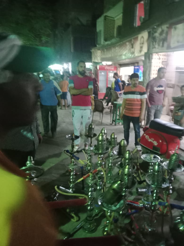 حي البساتين يتصدى للاشغالات بالكلحة