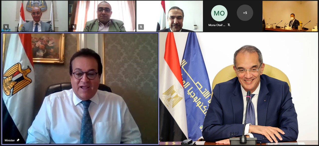 وزيرا التعليم العالى والاتصالات يشهدان توقيع بروتوكول تعاون لإنشاء مركز إبداع مصر الرقمية بجامعة الزقازيق