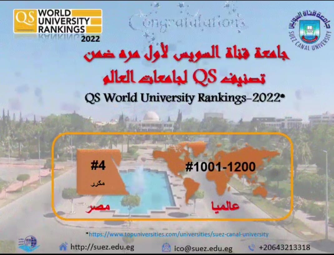 ظهور متقدم لجامعة قناة السويس في التصنيف العالمي QS