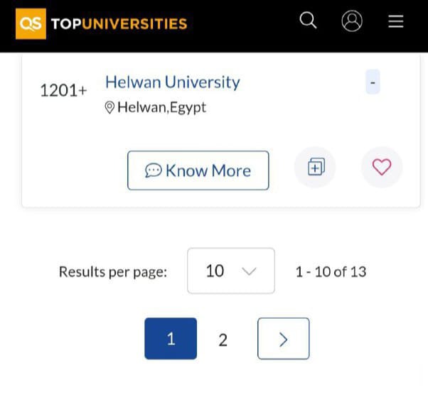 جامعة حلوان تحقق تقدمًا ملحوظًا فى تصنيف QS العالمي