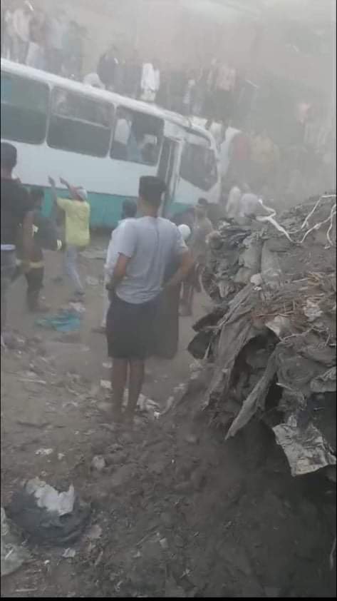 وفاة 3 في حادث تصادم قطار باتوبيس بمنطقة حلوان 