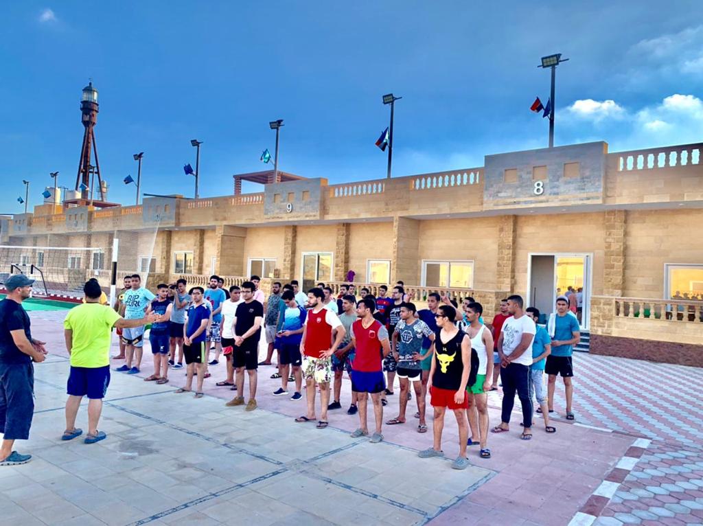 بدء استقبال الأفواج بالمعسكر الصيفي الدائم لجامعة طنطا في مصيف بلطيم