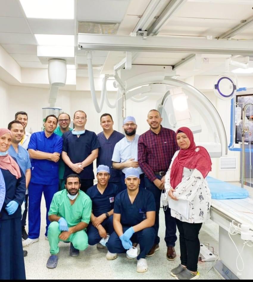 نجاح أول قسطرة لتفتيت تكلس شديد بالشرايين التاجية بمستشفى بدر الجامعي