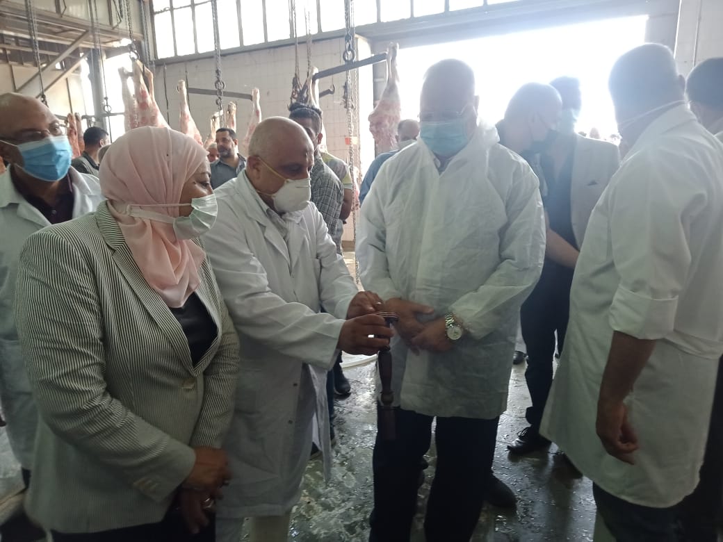 محافظ القاهرة يتفقد مجزر البساتين الآلي