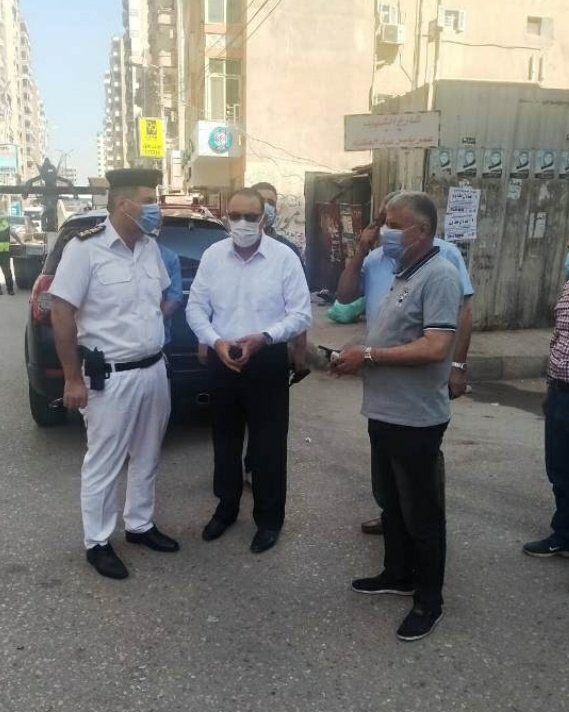 تحرير ٣٨ محضر لعدم إرتداء الكمامة وإعدام بمركزي كوم حمادة ووادي النطرون