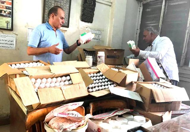 مخالفات في الادويه وضبط أدويه فاسده في مشتول السوق والصالحيه الجديده
