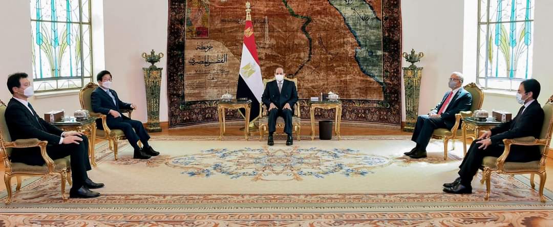 الرئيس السيسى يستقبل رئيس الجمعيه الوطنيه بكوريا الجنوبية