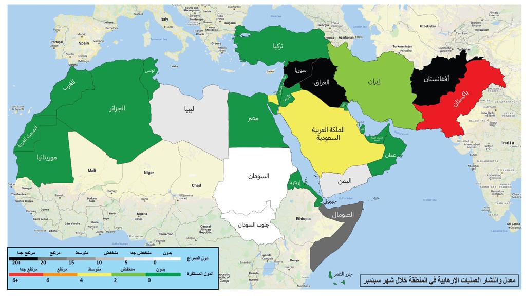 "الوطني للدراسات" يرصد 140 هجمة إرهابية خلال شهر سبتمبر ويحذر من عودة "السنة والجماعة" إلى الصومال