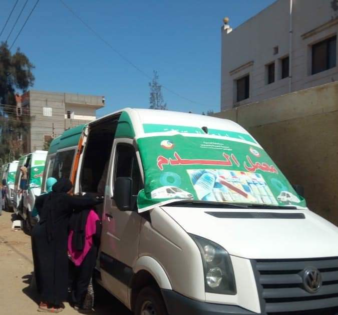 قافلة طبية مجانية بمحلة صا بشبراخيت تسفر عن الكشف على ١٤١٠ مواطناً