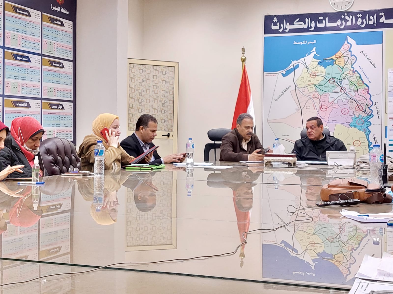 محافظ البحيرة يشرف على جهود فرق واطقم الازمات