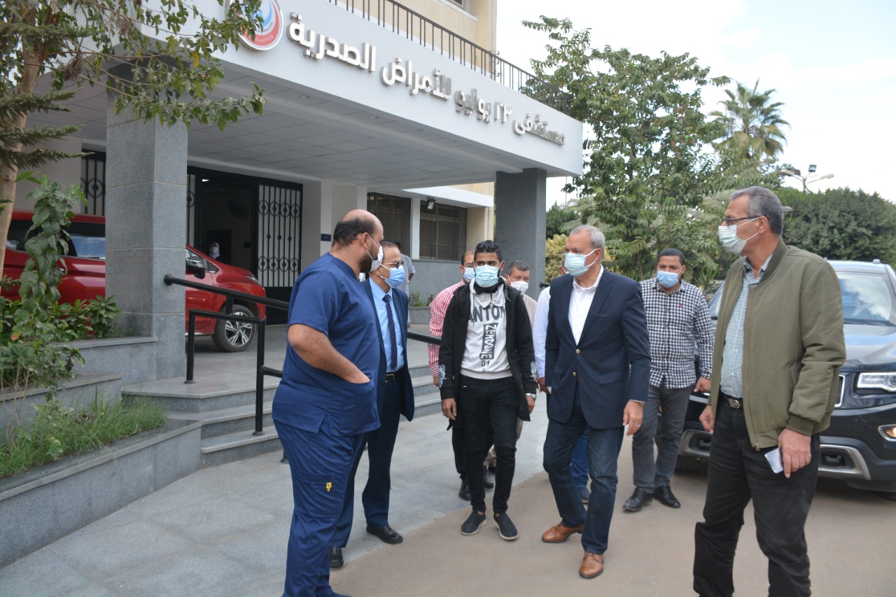 محافظ القليوبية يقوم بجولة لمتابعة المشروعات الجاري تنفيذها بمدينة الخانكة