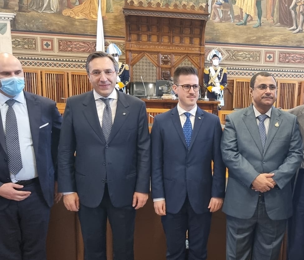 في إطار زيارته الرسمية إلى إيطاليا"العسومي" يلتقي بحاكمي جمهورية سان مارينو في القصر الجمهوري