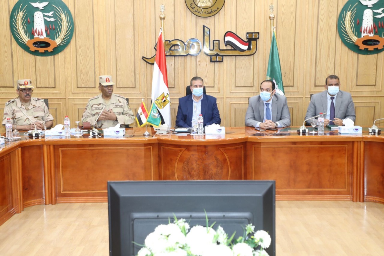 محافظ المنوفية يتابع بدء مطابقة طلبات التصالح في مخالفات البناء بكافة الوحدات المحلية ويشيد بدور الهيئة الهندسية للقوات المسلحة
