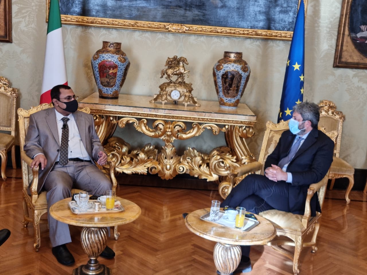 "العسومي": اتفقنا على آليات عمل مؤسسية لتعزيز العلاقات العربية الإيطالية وتنسيق المواقف المشتركة