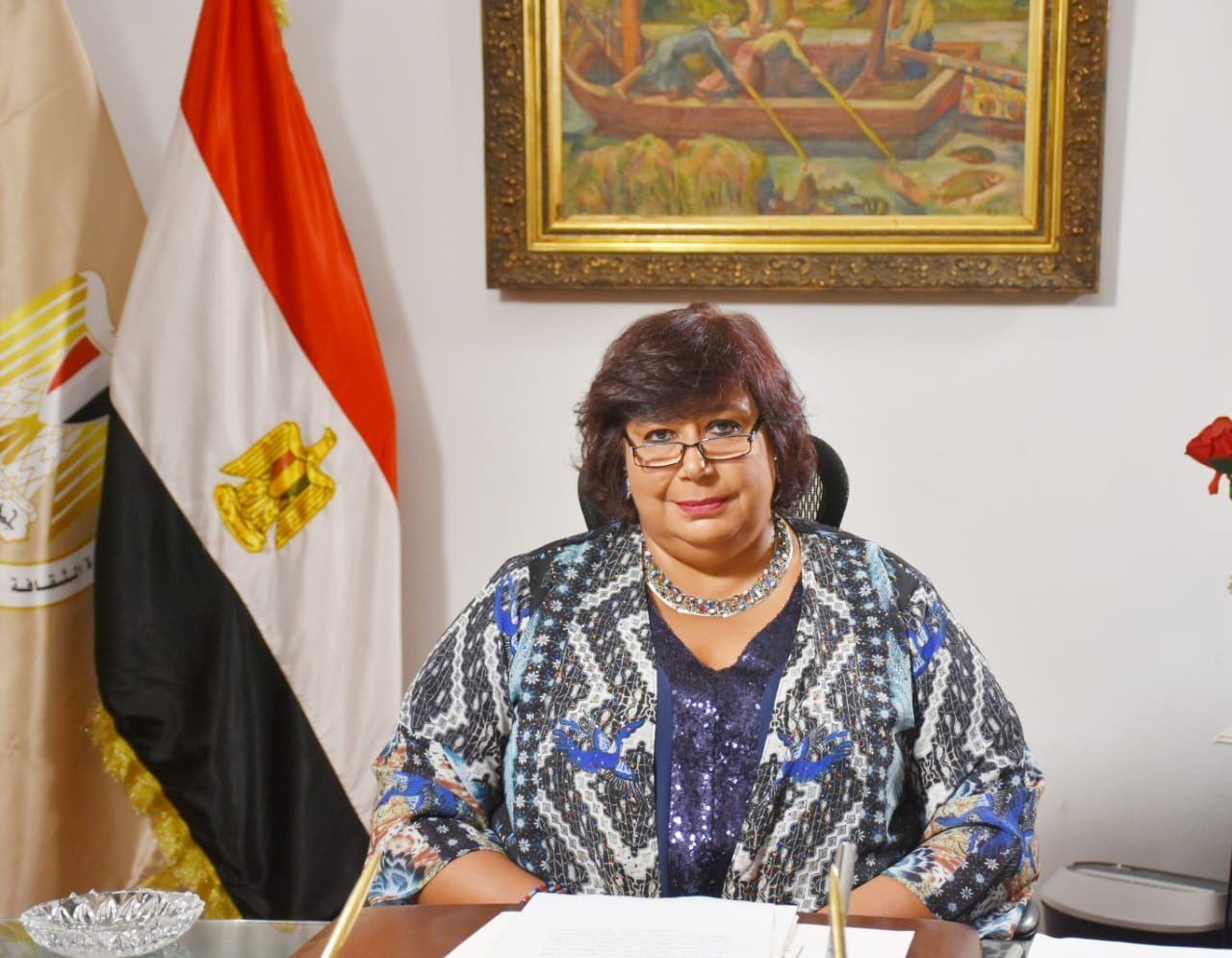 وزيرة الثقافة ومدير الايسيسكو يعقدان مؤتمرا صحفيا لاعلان تفاصيل فعاليات اختيار القاهرة عاصمة للثقافة لدول العالم الاسلامي 2022