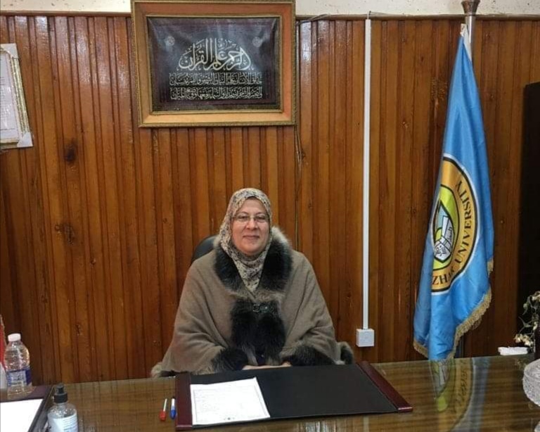 الدكتورة محاسن فكري وكيلة لكلية الدراسات الإسلامية والعربية للبنات جامعة الأزهر بالمنصورة