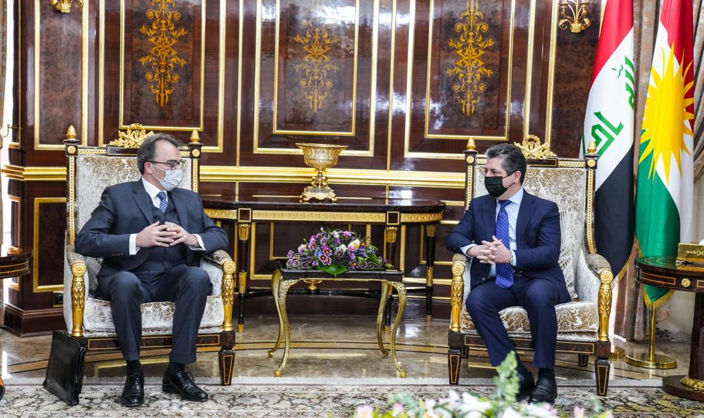 رئيس حكومة كردستان: ندرس التجربة السويسرية لتطوير الإقليم