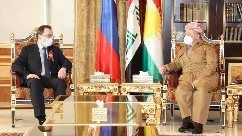 بارزاني والسفير الروسي يناقشان أوضاع الكرد في سوريا