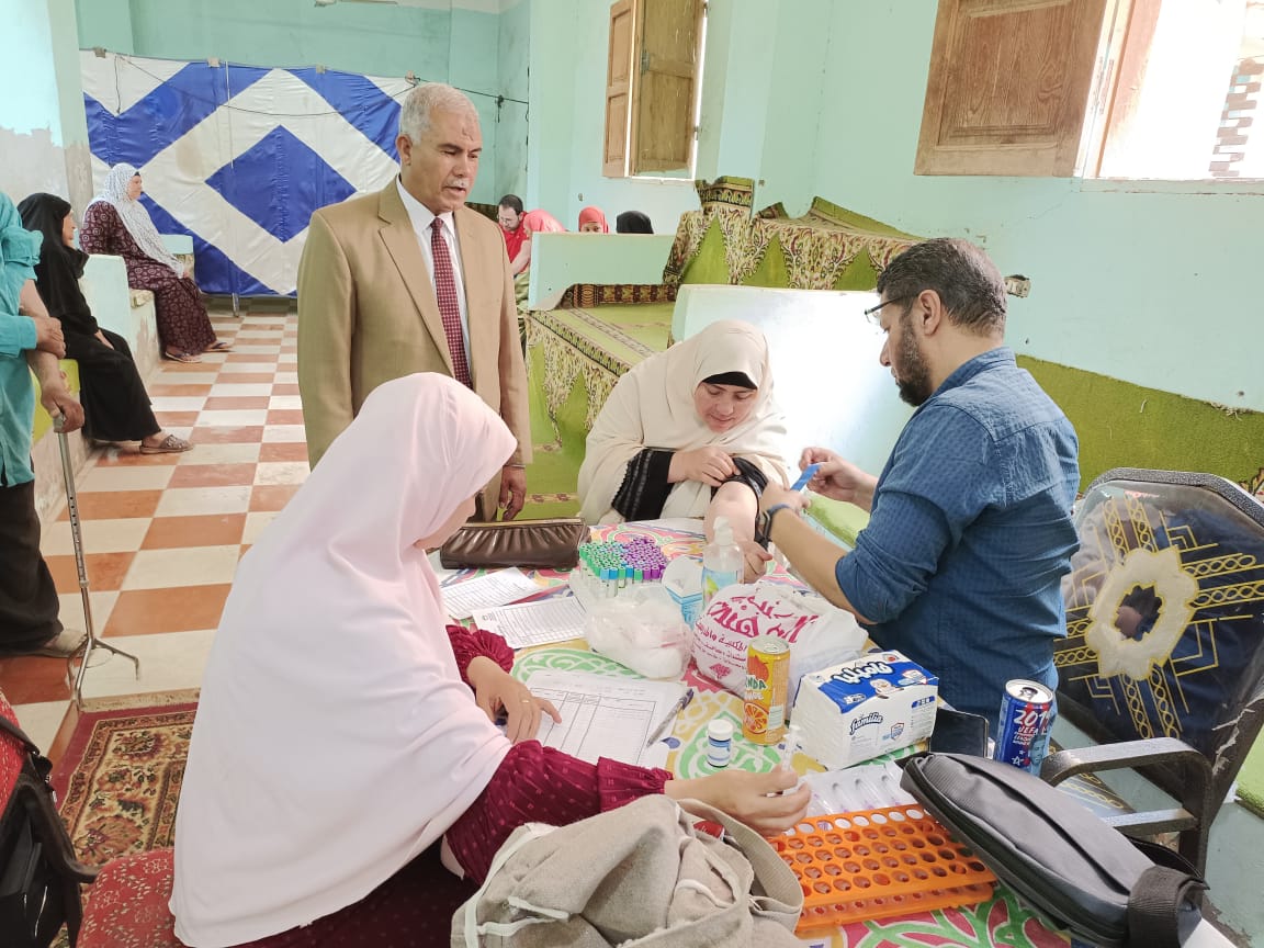 جامعة مدينة السادات تنظم قافلة طبية متخصصة بقرية كفر القرينين مركز الباجور بالمنوفية