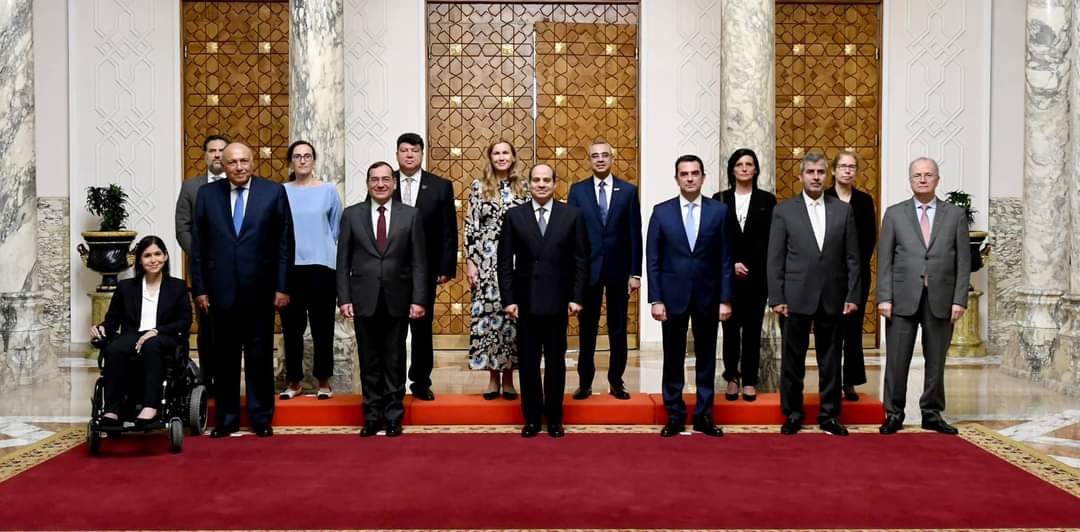 الرئيس السيسي خلال استقباله وزراء دول منتدى غاز شرق المتوسط:التأثر الحالى لقطاع الطاقة عالمياً، رسخ الرؤية الاستراتيجية الثاقبة بتأسيس المنتدى منذ سنوات