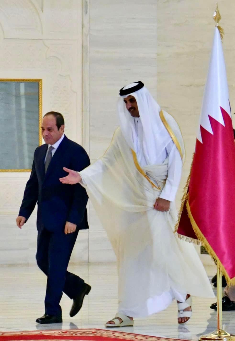 الرئيس السيسى يهنىء دولة قطر قيادة وشعبا بنجاح حفل افتتاح بطولة كأس العالم لكرة القدم
