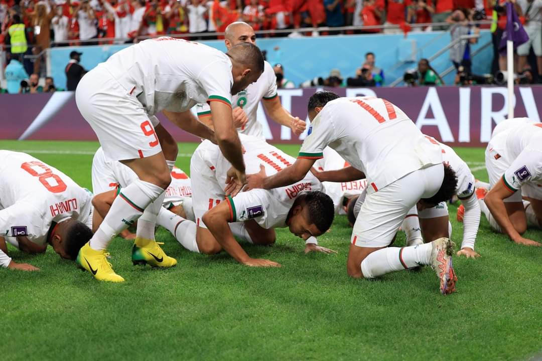 المغرب تفوز على بلجيكا في كأس العالم 