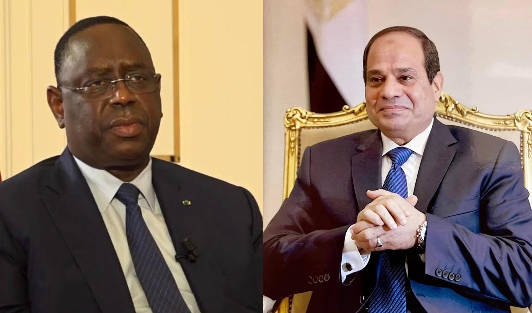 الرئيس السيسى يستعرض الاستعدادات التحضيرية للقمة الأفريقية مع رئيس جمهورية السنغال