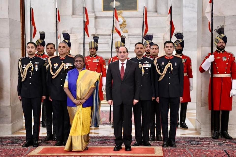  رئيسة جمهورية الهند استقبل الرئيس السيسى 
