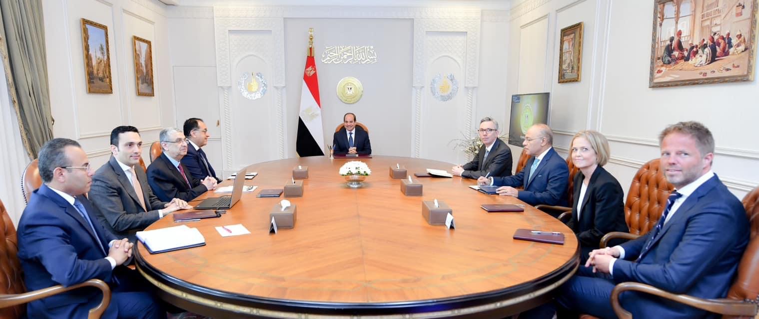 الرئيس السيسى يستقبل الرئيس التنفيذي لشركة "سكاتك إيه إس إيه" النرويجية