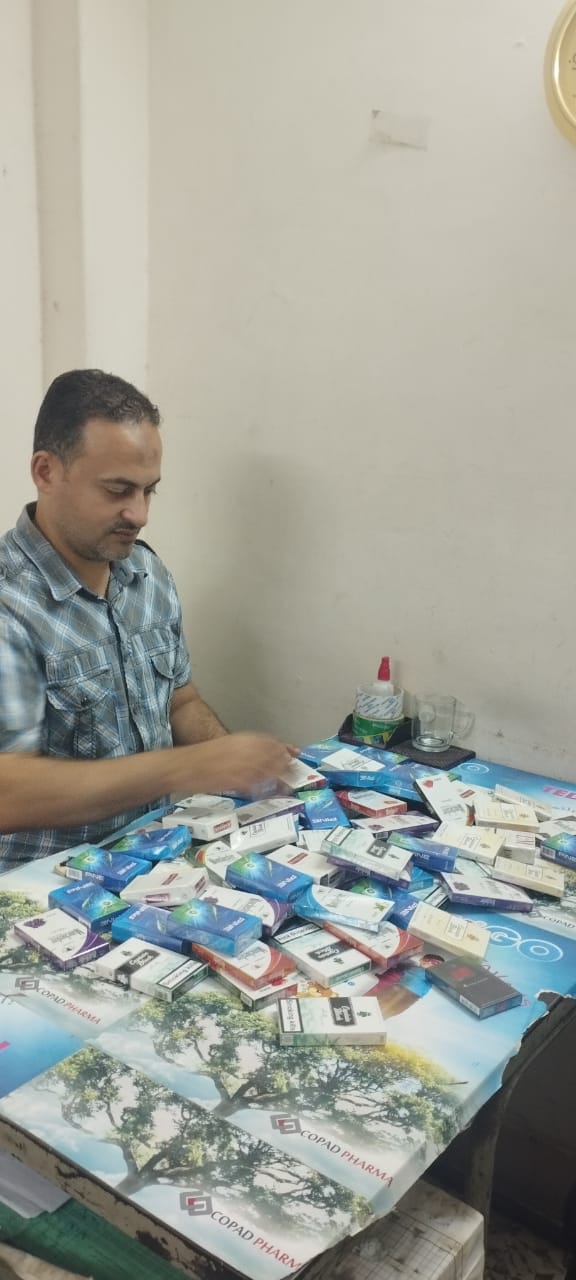تموين شرق الإسكندرية تضبط سجائر مجهولة المصدر