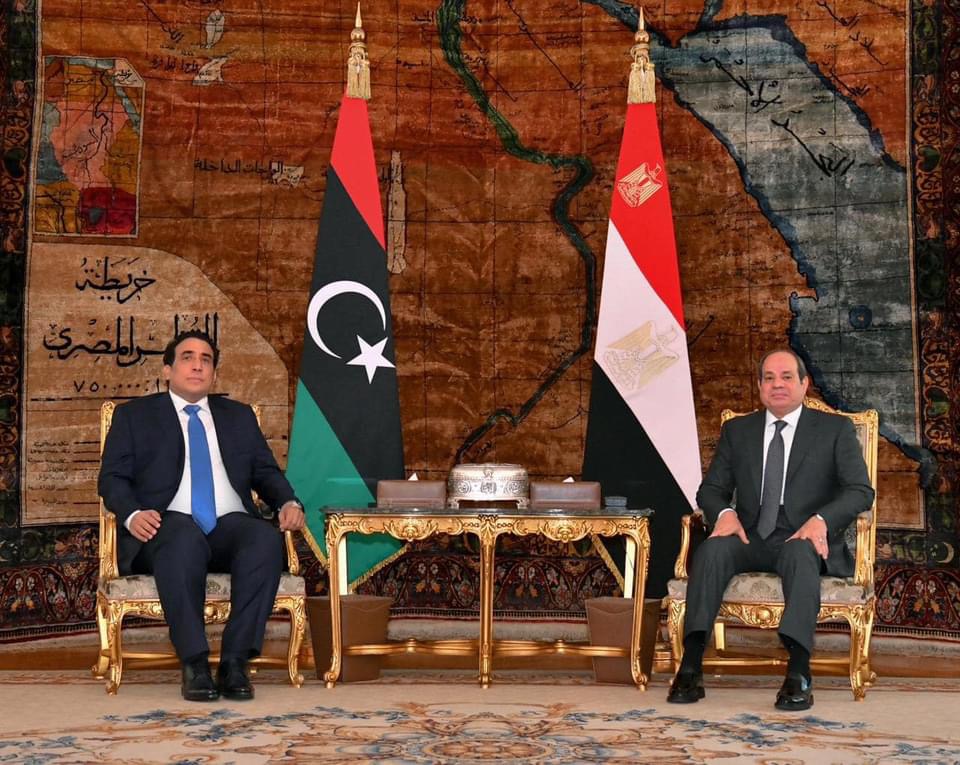 الرئيس السيسى يستقبل رئيس المجلس الرئاسي الليبي  بقصر الاتحاديه 