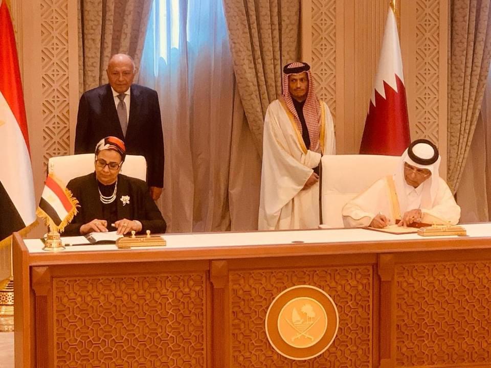 ‏‎انعقاد أعمال الدورة الخامسة للجنة العليا المشتركة بين جمهورية مصر العربية ودولة قطر