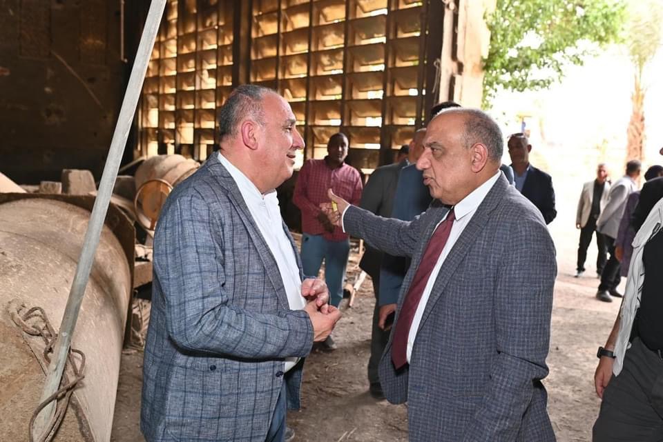وزير قطاع الأعمال العام يتفقد أعمال تطوير مصانع شركة النصر لصناعة المواسير