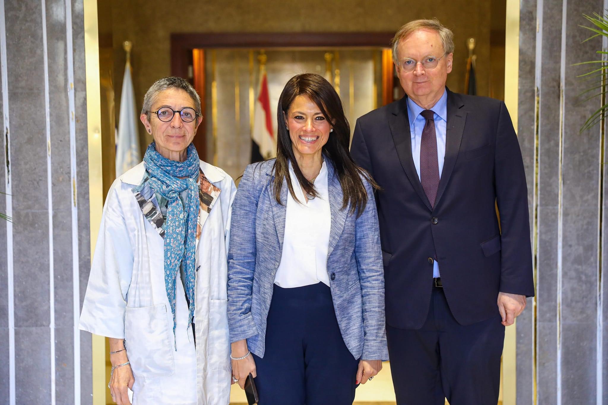 وزيرة التعاون الدولي تلتقي البعثة رفيعة المستوى للاتحاد الأوروبي في ختام أعمالها في مصر