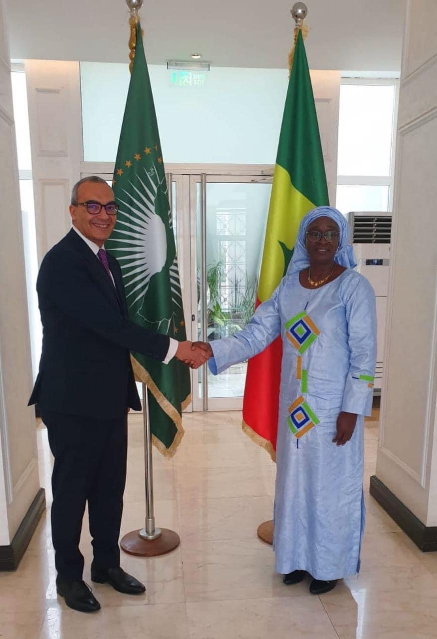 لقاء السفير المصري مع وزيرة خارجية السنغال الجديدة
