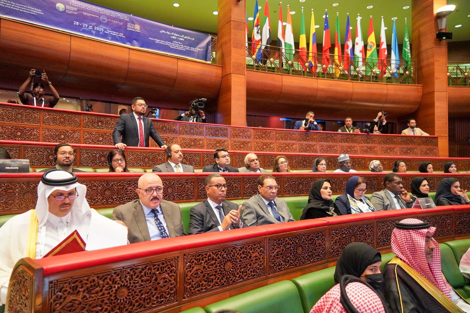 وفد البرلمان العربي برئاسة اليماحي يواصل مشاركته لليوم الثاني في منتدى الحوار البرلماني جنوب–جنوب بالمغرب