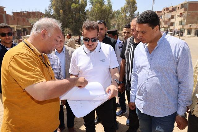 محافظ المنوفية يتفقد عدد من المشروعات الجار تنفيذها بأشمون